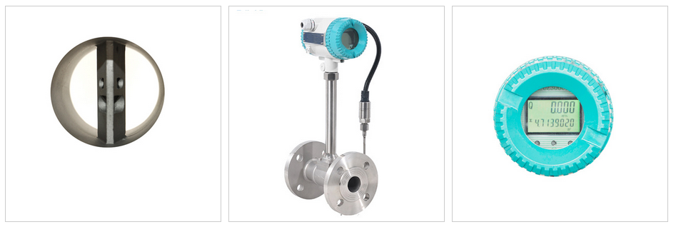 Configuration of flange connected vortex flowmeter